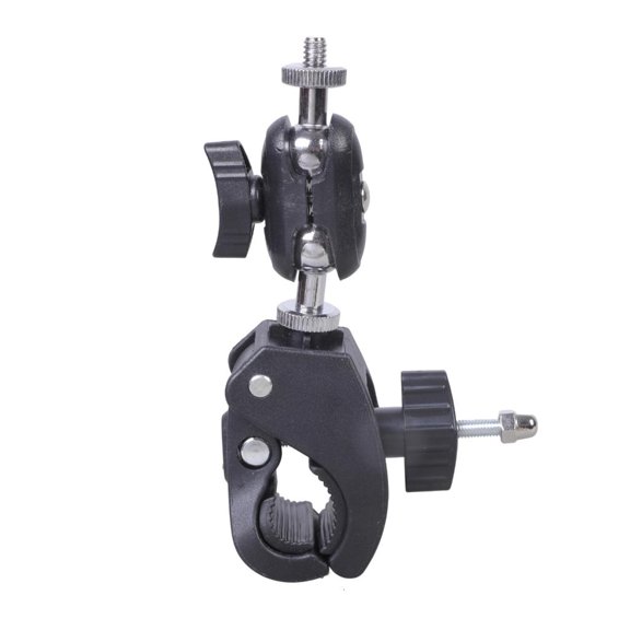 YIGSECU 360Degree Rotatable Heavy Duty Metal Clamp For 16-60mm Diameter Pipe Photography Lighting Tripod Mounts Studio Use