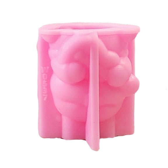 YIGSECU 3D Guitar Cats Candle Mould Silicone Molds Ornament Plasters Molds Casting Molds