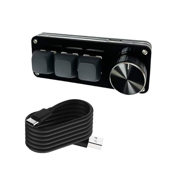 YIGSECU 3Key/4Key/6Key/8Key Mechanical Keypad with Personalizes Knob, Hot Swappable Switches for Gamers and Programmers