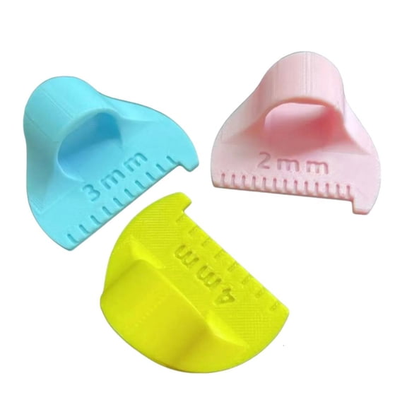 YIGSECU 3Pcs Sewing Templates Ruler Quilting Measuring Guides Finger Patchwork Stitching Aid For Sewing Quilting Fabric Crafting