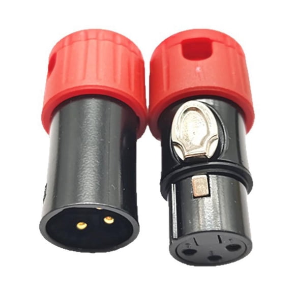 YIGSECU 3Pin Male Female Connector Microphone Straight Snake Plug Cable Connector Studio Stage Equipment Recording Accessories