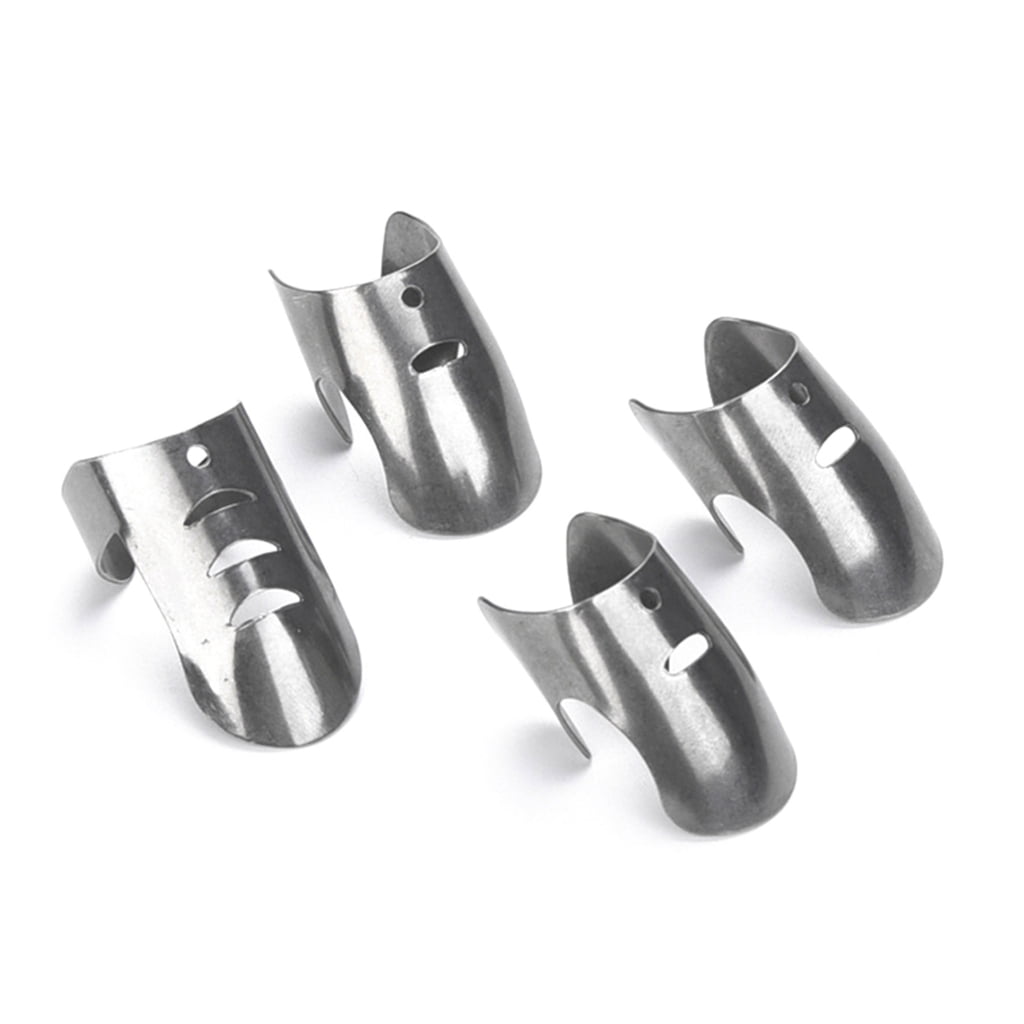 YIGSECU 4 Pack 304Stainless Steel Finger Guards Professional Slicing ...