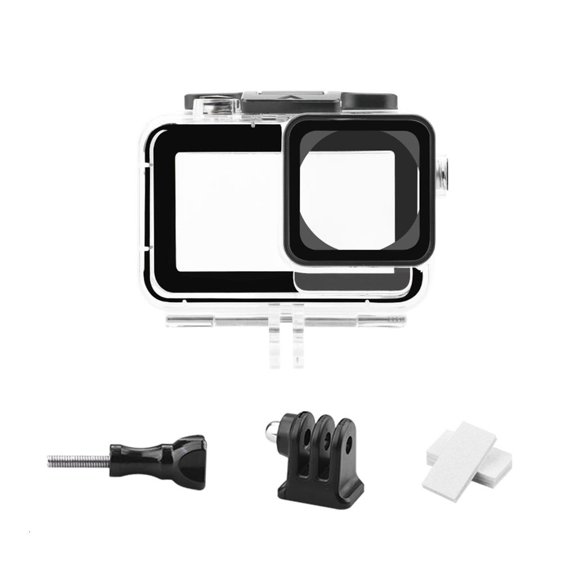 YIGSECU 40m/131ft Case for Action 3 4 Cameras Clear Acrylic Underwater Diving Housing Protective Cover Accessories
