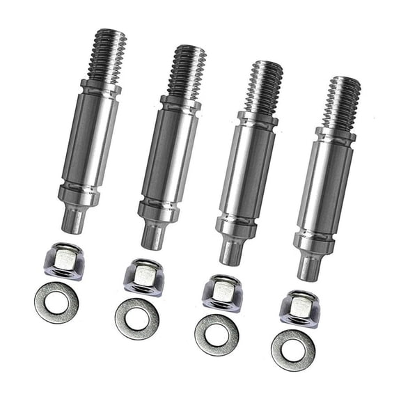 YIGSECU 4Pieces Dryer Drum Roller Shaft Set Dryer Support Stainless Steel for Efficient