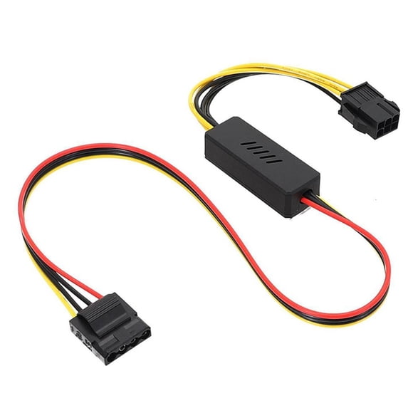 YIGSECU 4Pin to 6Pin Hard Drives Disk Power Supply Cable Step Down Cable 12V To 5V Voltages Regulator Replacement