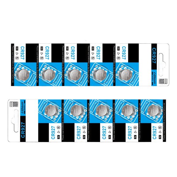 YIGSECU 5/10Pcs CR927 3V Lithiums Button Batteries for Remote Controls Watches and Small Electronics