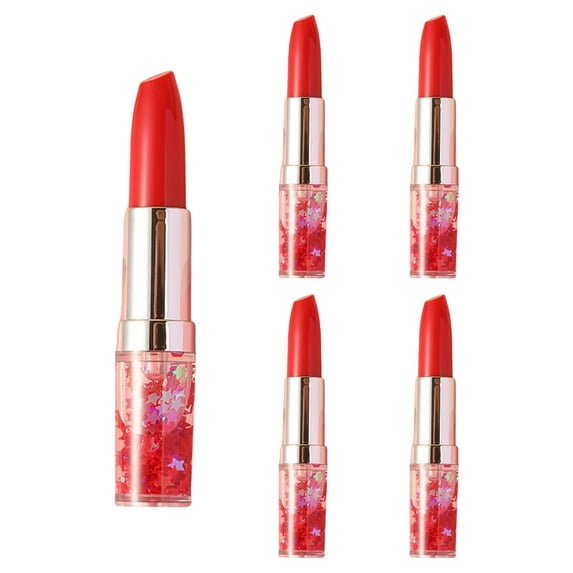 YIGSECU 5 Pcs Multifunctional Highlighters Set Lipstick Shape Highlighter Marker Fluorescent Pen Bible Marker Pen for Students