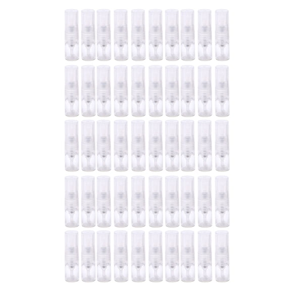YIGSECU 50Pcs Portable 1ml Glass Perfume Atomizer Bottles Sprayers For Fragrances Storage