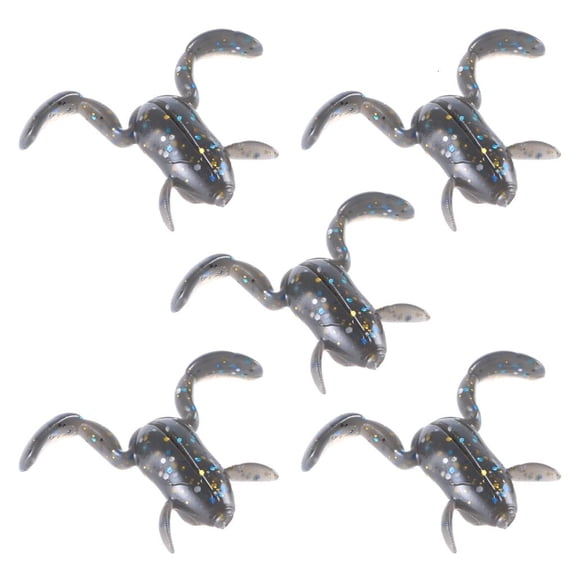 YIGSECU 5Pcs Artificial Frogs Lures Topwater Floating Lures Baits Simulation Frogs Swimbaits Baits Floating Frogs Soft Baits