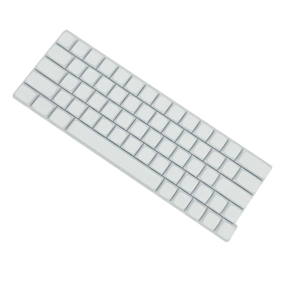 YIGSECU 64PCS Keycaps XDA Profile Minimalistic White Keycaps for Mechanical Keyboard Minimalistic Keycaps