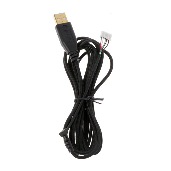 YIGSECU 7.4ft Replacement Mouse Cord USB Mouse Cable Nylon Braided Mouse Line for Naga 2014