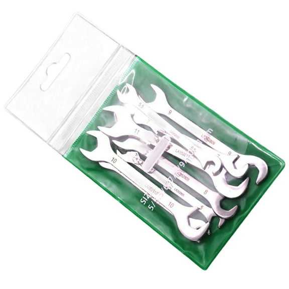 YIGSECU 8/10 Piece Small Wrench Set High Strength Steel Double Open Ended Spanner Tools for Automotive Repair and Craft Projects