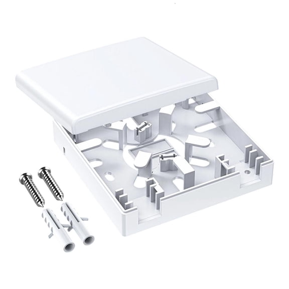 YIGSECU 86 Type Wall Mount Box for Fiber Opt Connection Including Ventilation Holes ABS Reliabled