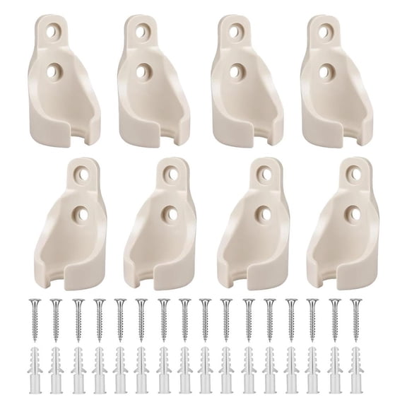 YIGSECU 8pcs Tension Resistant Curtain Clip Weatherproof Mounting Brackets for Blinds