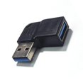 thumbnail image 1 of YIGSECU 90 Degree Angled USB3.0 Extension Connector 5Gbps Fast Data Transfer Power Adapter for Laptops Mobile Phones Tablets, 1 of 8