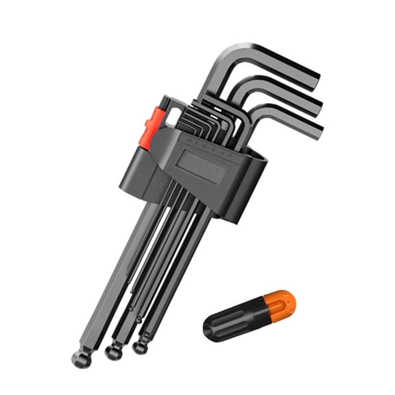 YIGSECU 9PCS L shaped Alloy Wrench Allen Key Set 1.5/2/2.5/3/4/5/6/8/10mm for Tight Areas Bent Wrenches Allen Wrench