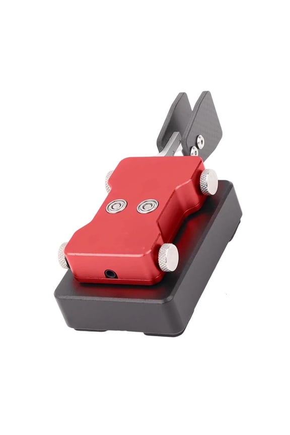 Adjustable Morse Code Key Feature Contact Control and Magnetic Damping Automatic CW Key for Radio Enthusiasts