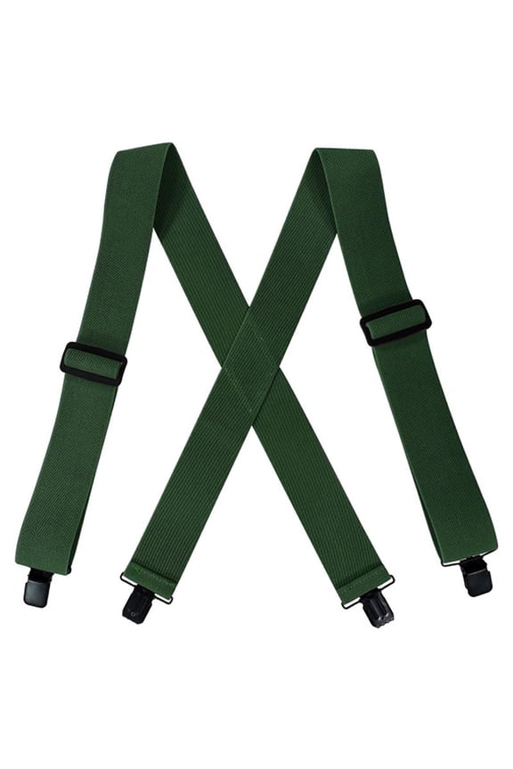 Adjustable Suspenders for Men Strong Metal Clip Elastic Brace for Formal Suit