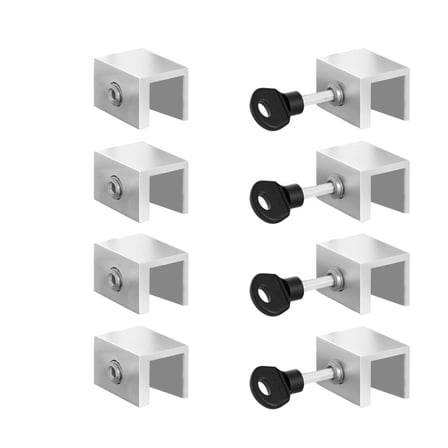 YIGSECU Adjustable Window Lock Security Window Stoppers for Patio Bedroom Home Office
