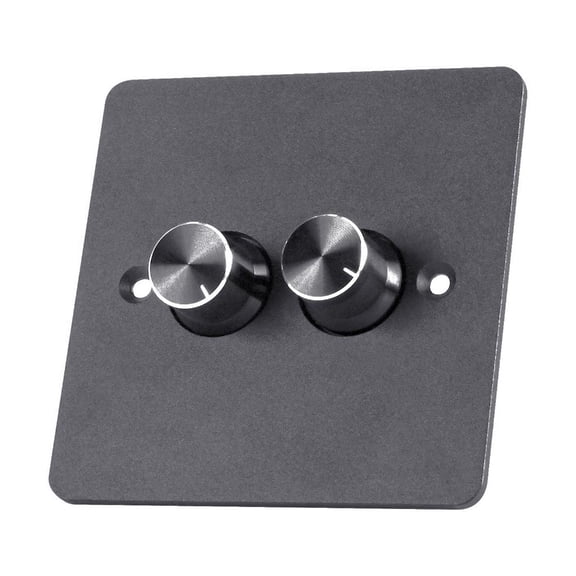 YIGSECU Aluminum Case 2 Gang LED Dimmer Switches Stepless Dimming Energy Efficient