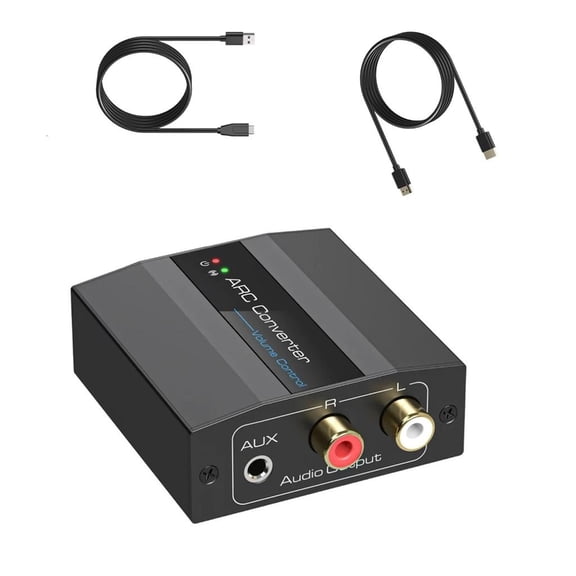 YIGSECU Analog Sound Converter HDTV 4K@60Hz 3.5mm Output Power Off Converter for HDTV Soundbar