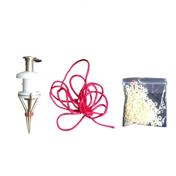 YIGSECU Banding Matching Coarse Fishing Terminal Tackle Rubber Bands Fishing Pellet Baits Bander with Rubber Bands Red Rope