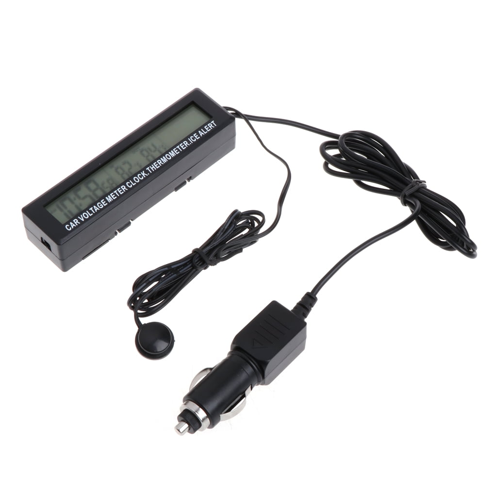 Car Clock Multi Functional Car Auto Electronic Clock Thermometer LED ...