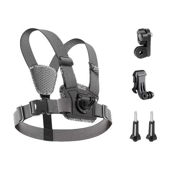 YIGSECU Chest Mount Straps Harness Body Mount Adjustable Action Camera Chest Straps with Hook for Action Camera