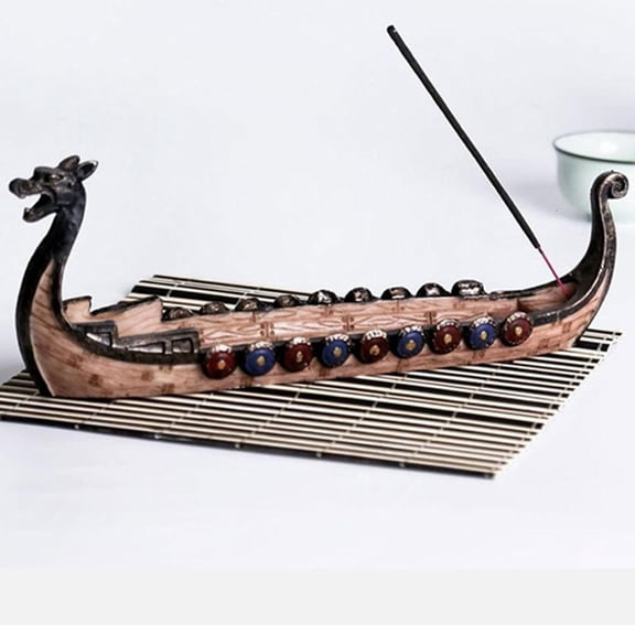YIGSECU Chinese Dragon Boats Resins Censers Aromatherapies Decors Spiritual Ornament
