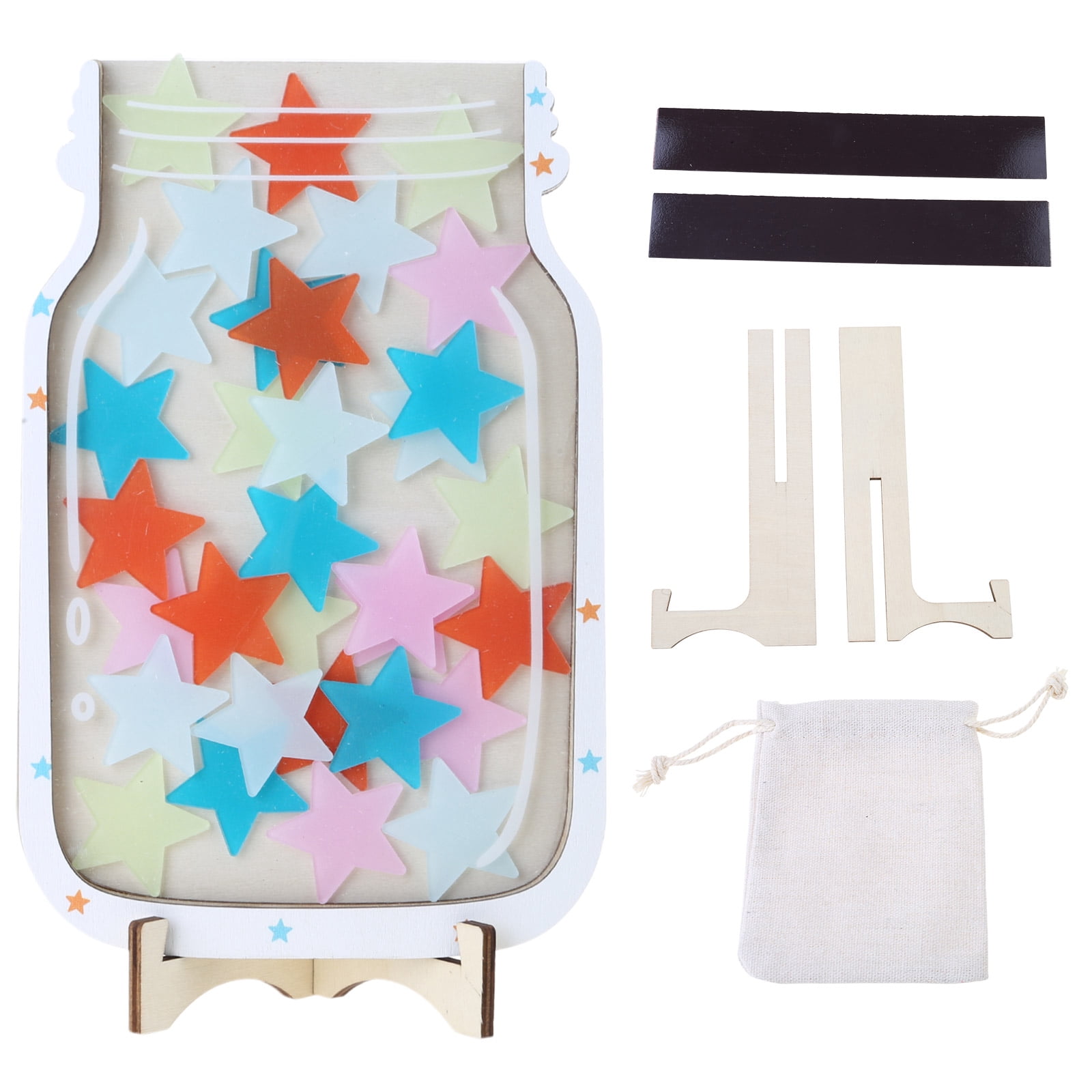 YIGSECU Classroom Reward Jar with 30 Star Tokens Good Behaviour Chart ...