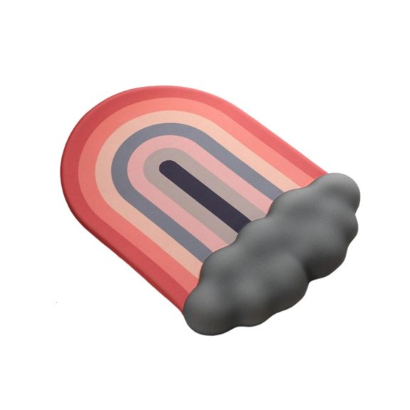 YIGSECU Cloud Rainbow Silicone armlet Mouse Pad Memory Cotton