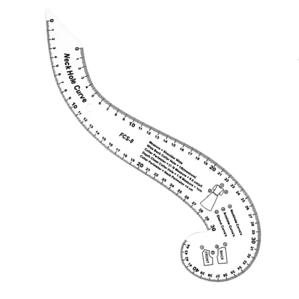 Crooked Ruler YIGSECU Comma Shaped Curved Ruler Clear Acrylics Quilting Ruler for ...