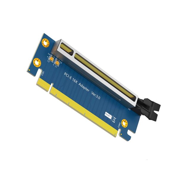 YIGSECU Computer Adapter, PCIExpress 16X Expansion Board 90 Degree Reverse PCIExpress 16X Enclosure FEnhances Gaming