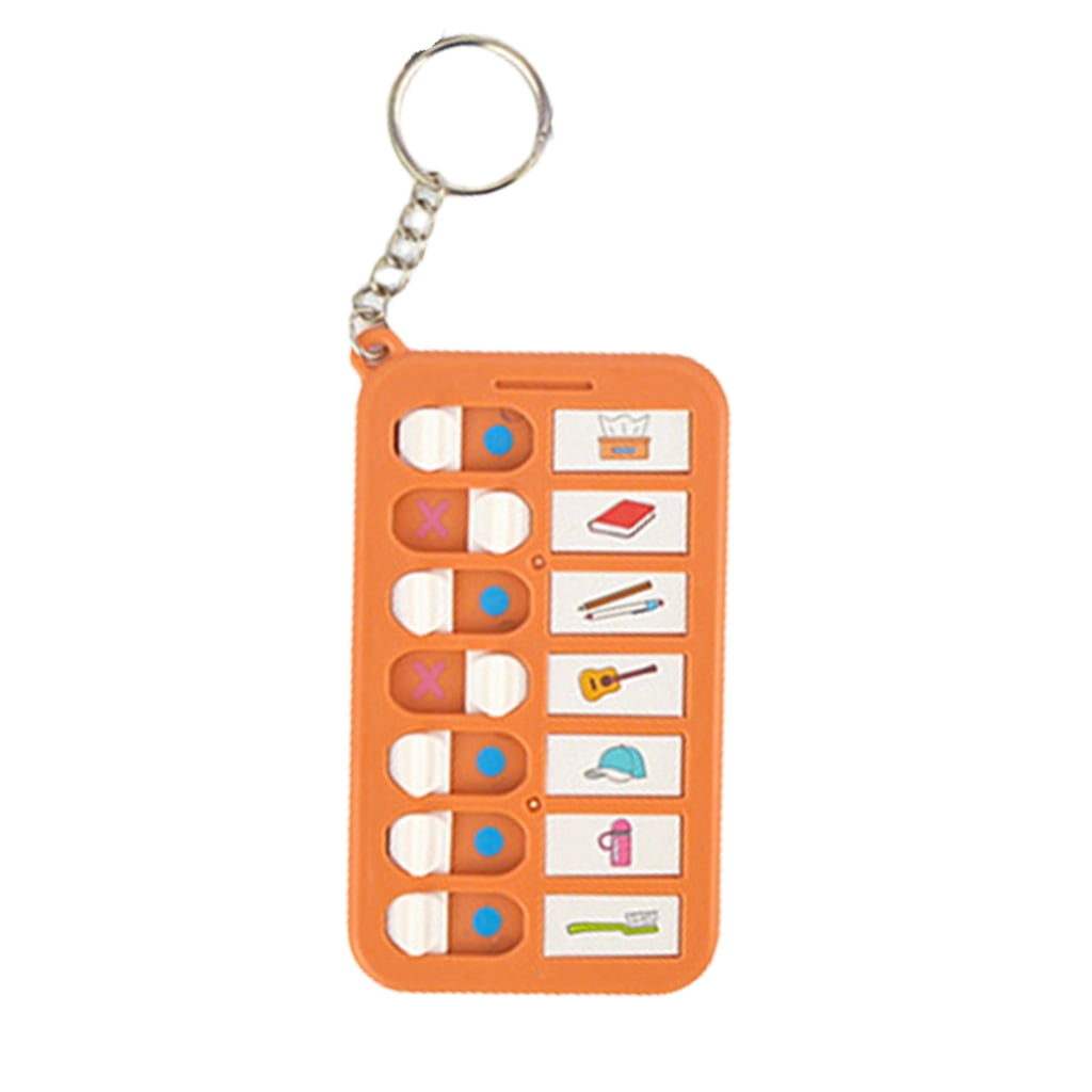 YIGSECU Daily Planner Board Key Rings Small Chore Chart Keychains ...