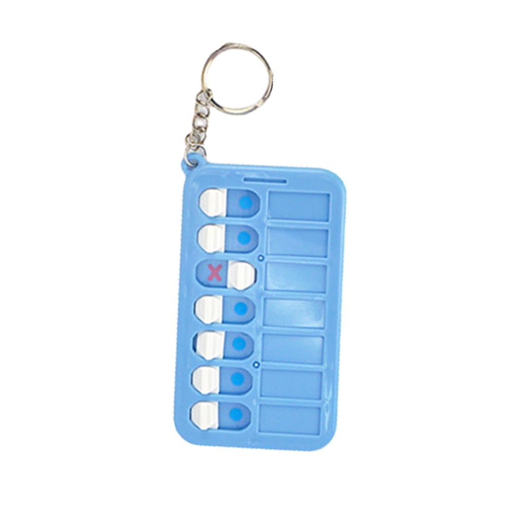 YIGSECU Daily Planner Board Key Rings Small Chore Chart Keychains ...
