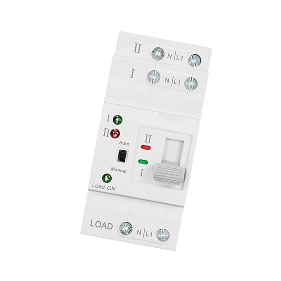YIGSECU Din Rail Double Power Automatic Transfer Switches Rusts Proof Terminals Switches Electrical Selector for Household Use