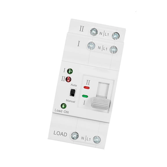 YIGSECU Din Rail Double Power Automatic Transfer Switches Rusts Proof Terminals Switches Electrical Selector for Household Use