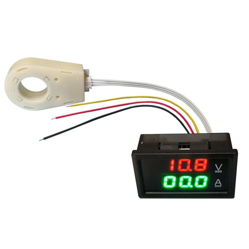 YIGSECU Direct Current Current Amperages Power Energy Panel Meter LED ...