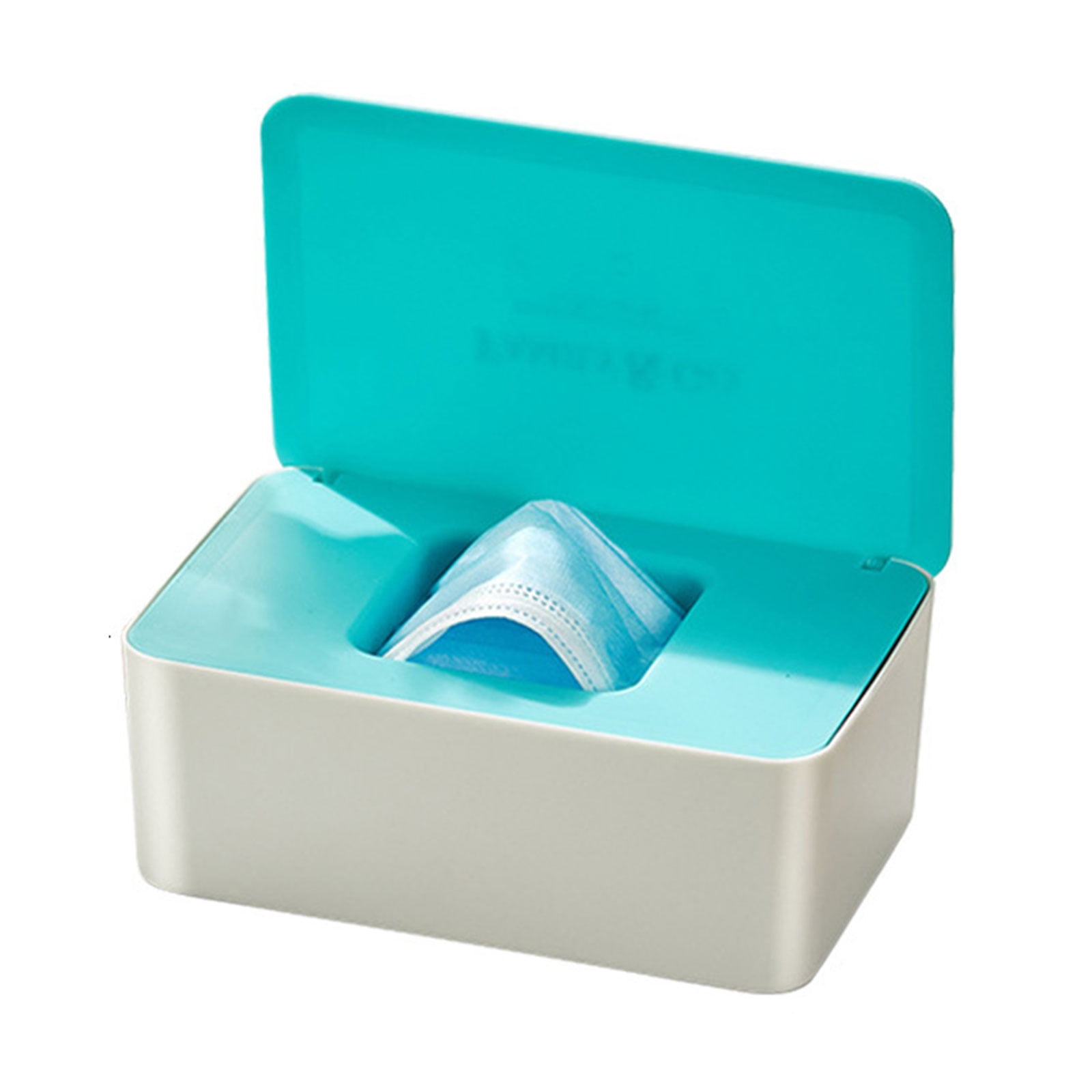 YIGSECU Disposable Mask Storage Box Wet/ Dry Tissue Paper Storage for ...