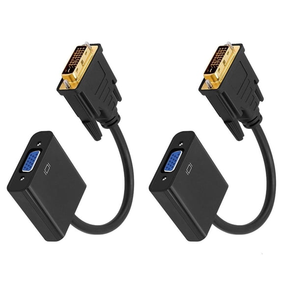 YIGSECU Easy Installation DVID to VGA Converter for Connecting PC to VGA Display in Clearly Video Digital Chip 20m Transmission