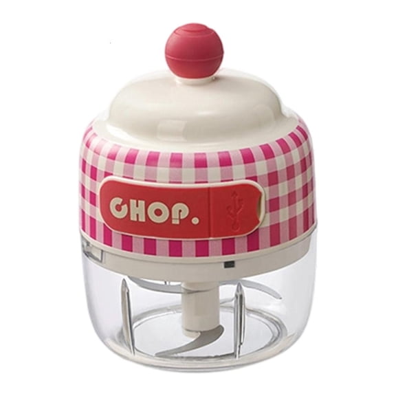 YIGSECU Electric Garlic Chopper USB Meat Grinder Garlic Masher Machine Crushed