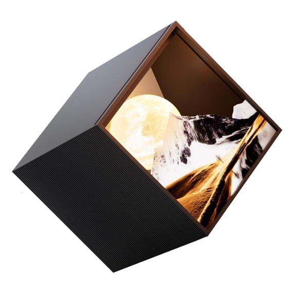 YIGSECU Energy Efficient Mountain Moon Night Light Bedroom Atmosphere Decorative Lamp