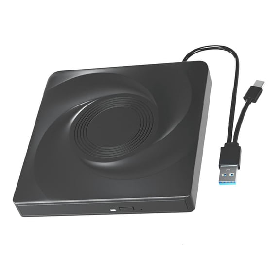 YIGSECU External USB3.0 USB C DVDs Player ROM Disk Drives Portable DVDs Burners for Laptop, Desktop PC, Win11/10/8/7