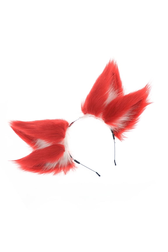 Fashion Plush Foxes Ears Headbands for Halloween Cosplay Player and Party Lover