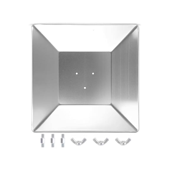 YIGSECU Flame Resistant Aluminum Reflector Cover Square Heat Reflector Top Parts for Outdoor Patios Heaters Easy to Install