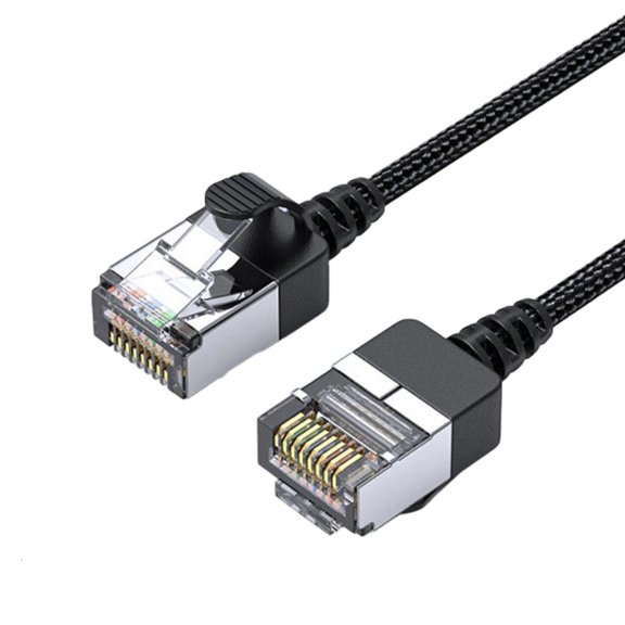 YIGSECU Flexible Ethernet Cable Cat6 RJ45 Cord 10 Gigabit Fast Speed Shielded Braided Networking Wire for PC Router Laptop Ether