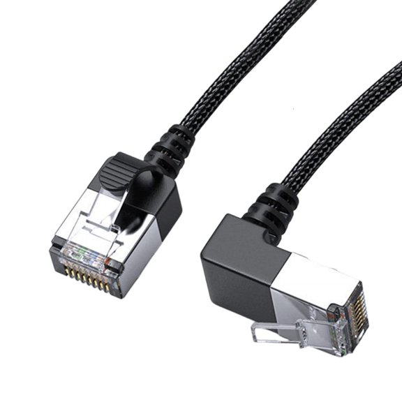 YIGSECU Flexible Ethernet Cable Cat6 RJ45 Cord 10 Gigabit Fast Speed Shielded Braided Networking Wire for PC Router Laptop Ether