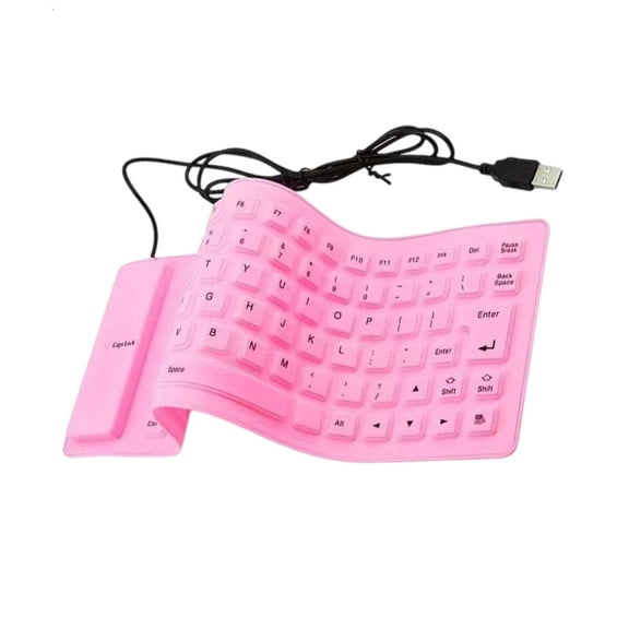 YIGSECU Flexible Rolls up Silicone Keyboards 85Keys USB Wireds Silents for PC and Laptop