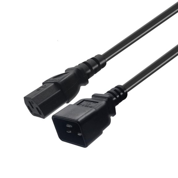 YIGSECU Flexible Wire Power Cable PVC Male to Female Power Extension Cord Cable Great for Server Enclosures