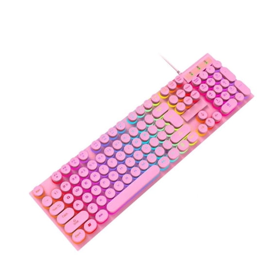 YIGSECU Full Size Floating RGBs Illuminated Computer Keyboards Offering Mechanical Tactiles Response and Stable USB Connecti